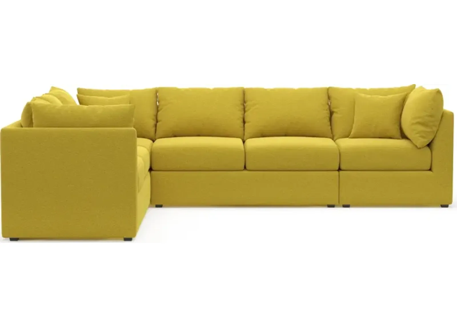 Nest Hybrid Comfort 3-Piece Large Sectional - Bloke Goldenrod