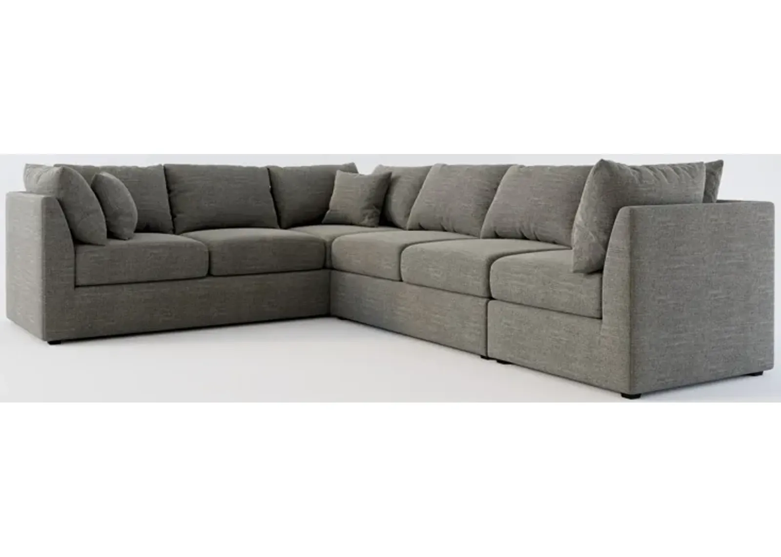 Nest Hybrid Comfort 3-Piece Large Sectional - Curious Charcoal