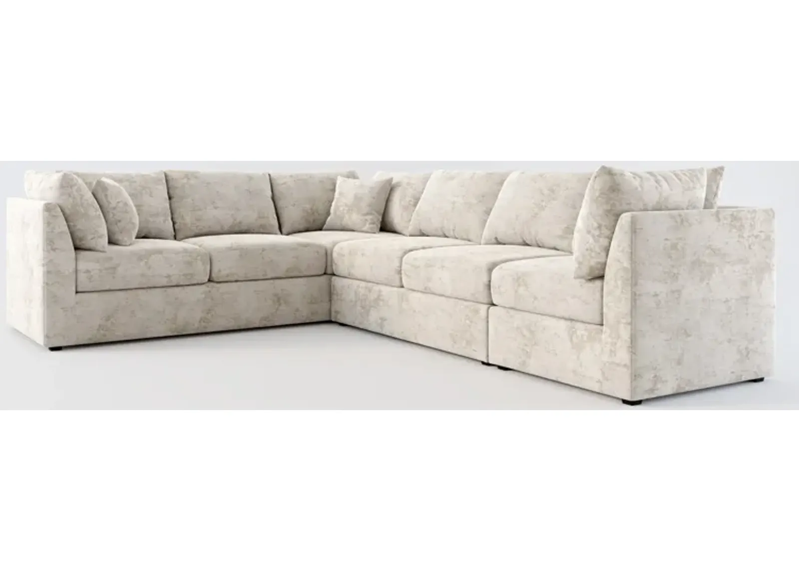 Nest Hybrid Comfort 3-Piece Large Sectional - Hearth Cement