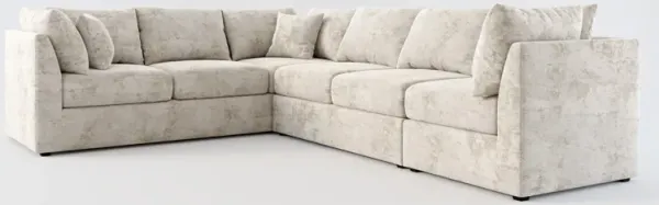 Nest Hybrid Comfort 3-Piece Large Sectional - Hearth Cement