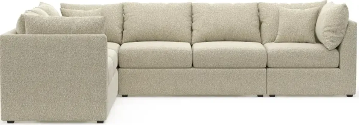 Nest Hybrid Comfort 3-Piece Large Sectional - Bloke Cotton