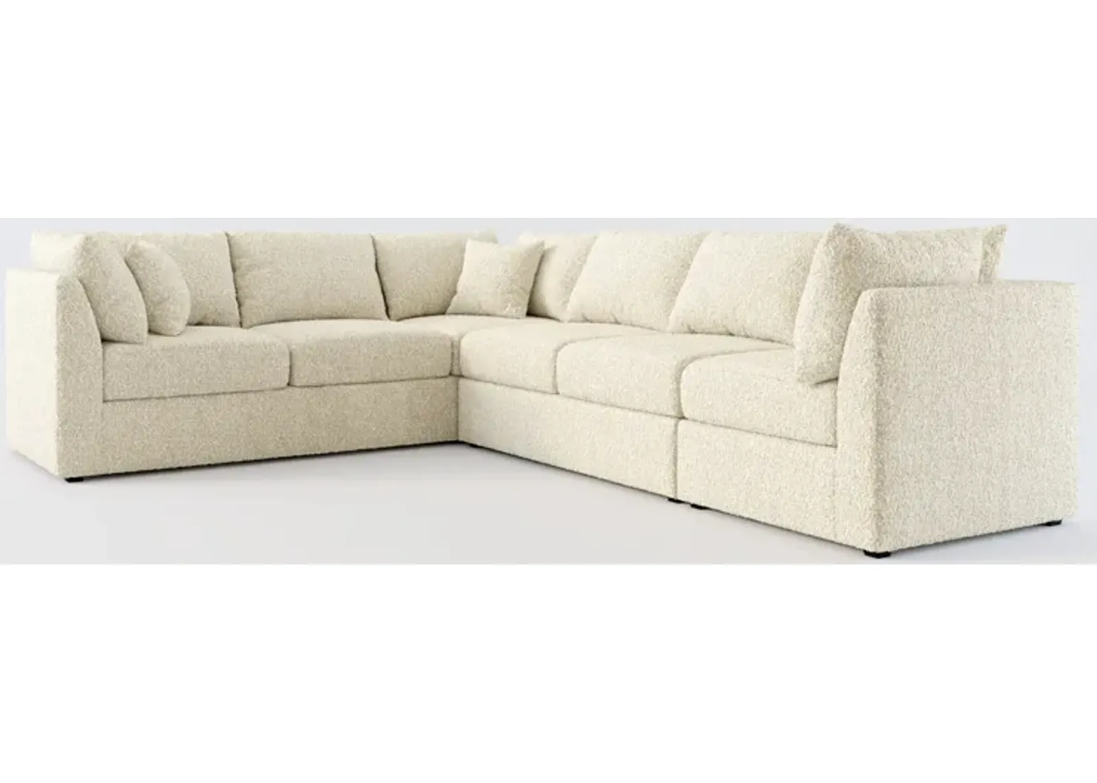 Nest Hybrid Comfort 3-Piece Large Sectional - Bloke Cotton