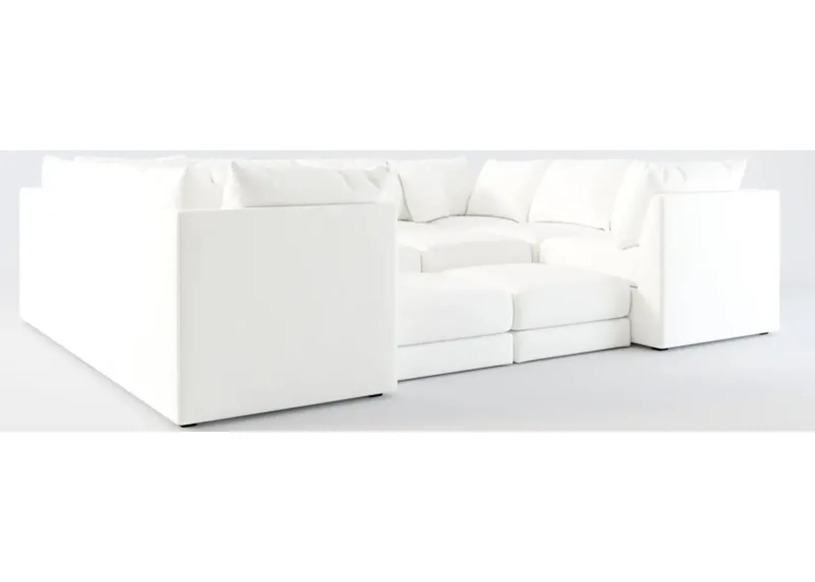 Nest Hybrid Comfort 9-Piece Pit Sectional - Contessa Vanilla