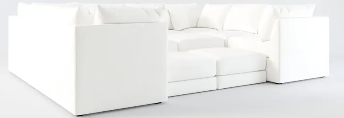 Nest Hybrid Comfort 9-Piece Pit Sectional - Contessa Vanilla