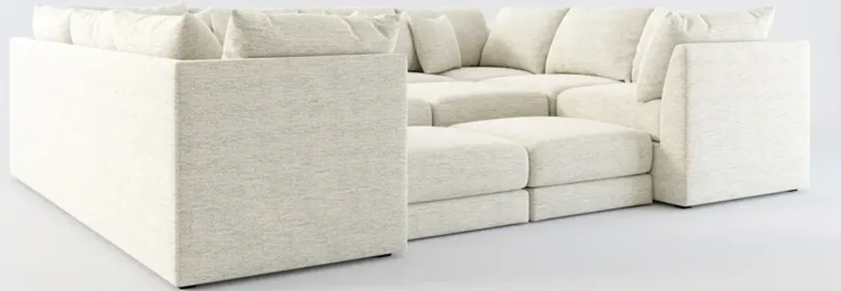 Nest 9-Piece Pit Hybrid Comfort Sectional - Merino Chalk