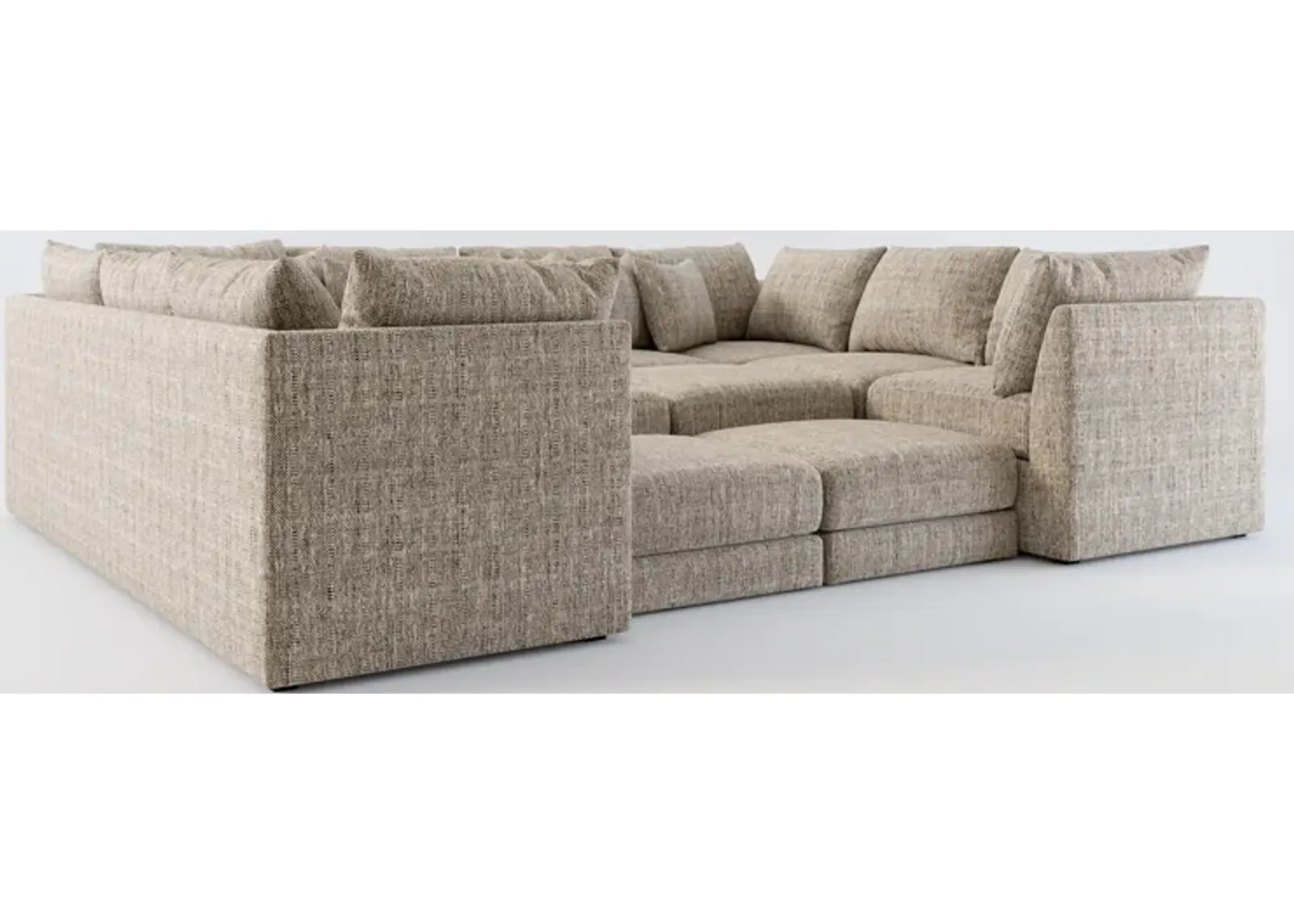 Nest Hybrid Comfort 9-Piece Pit Sectional - Mason Flint