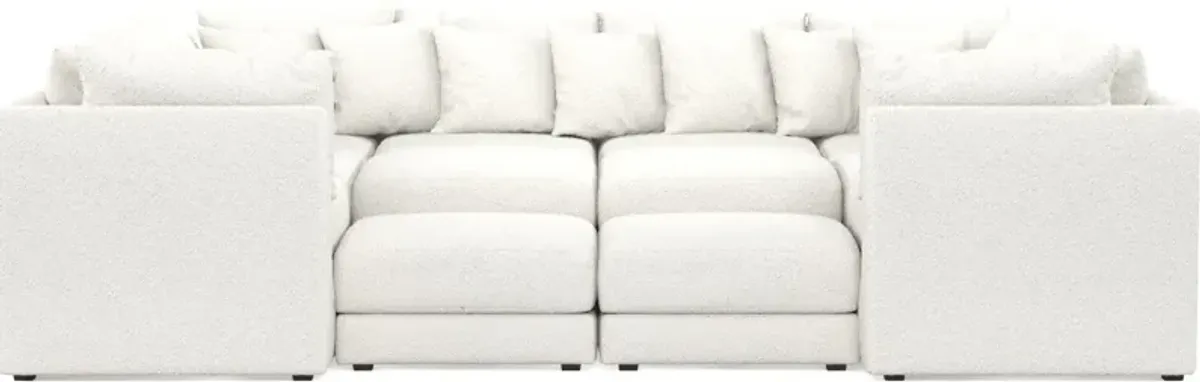 Nest Hybrid Comfort 9-Piece Pit Sectional - Bloke Snow