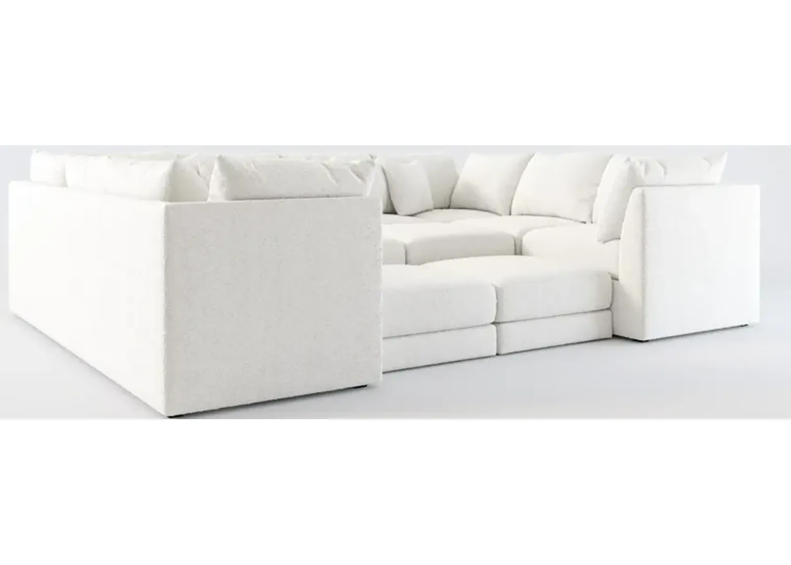 Nest Hybrid Comfort 9-Piece Pit Sectional - Bloke Snow