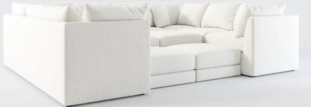 Nest Hybrid Comfort 9-Piece Pit Sectional - Bloke Snow