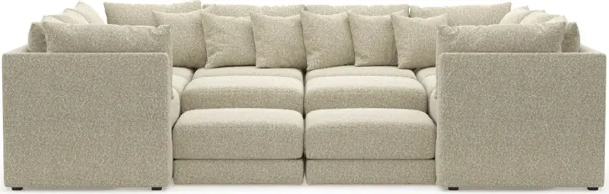 Nest Hybrid Comfort 9-Piece Pit Sectional - Bloke Cotton