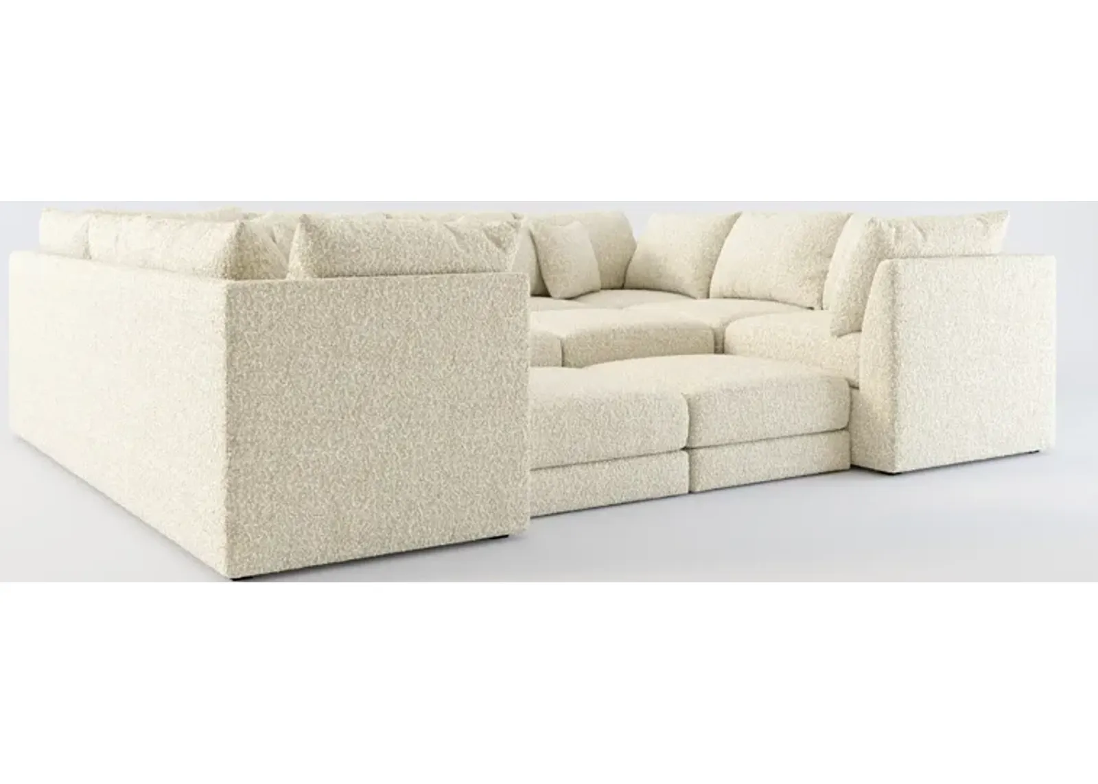 Nest Hybrid Comfort 9-Piece Pit Sectional - Bloke Cotton