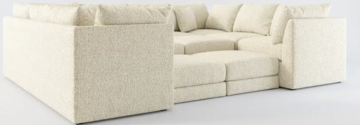 Nest Hybrid Comfort 9-Piece Pit Sectional - Bloke Cotton