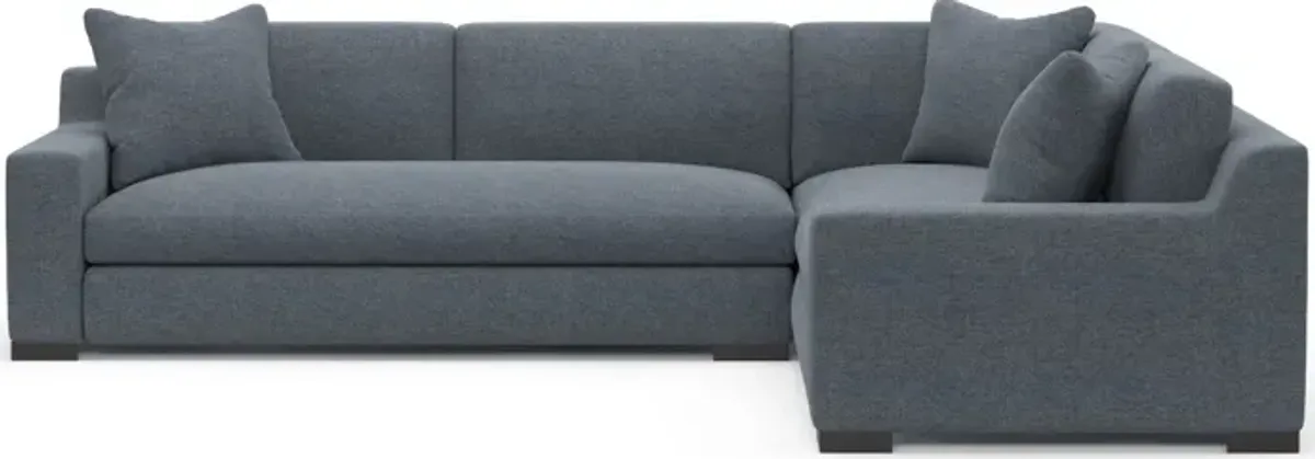 Ethan Foam Comfort Eco Performance 2-Piece Sectional - Bridger Navy