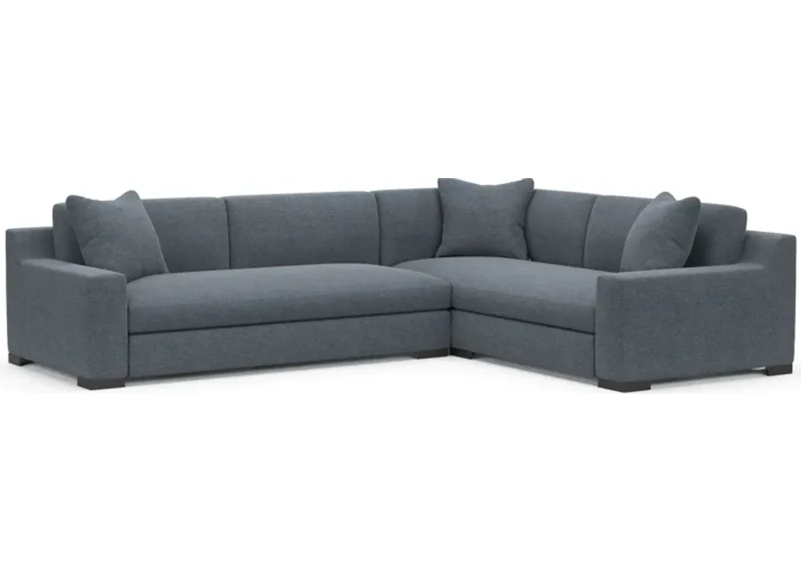 Ethan Foam Comfort Eco Performance 2-Piece Sectional - Bridger Navy