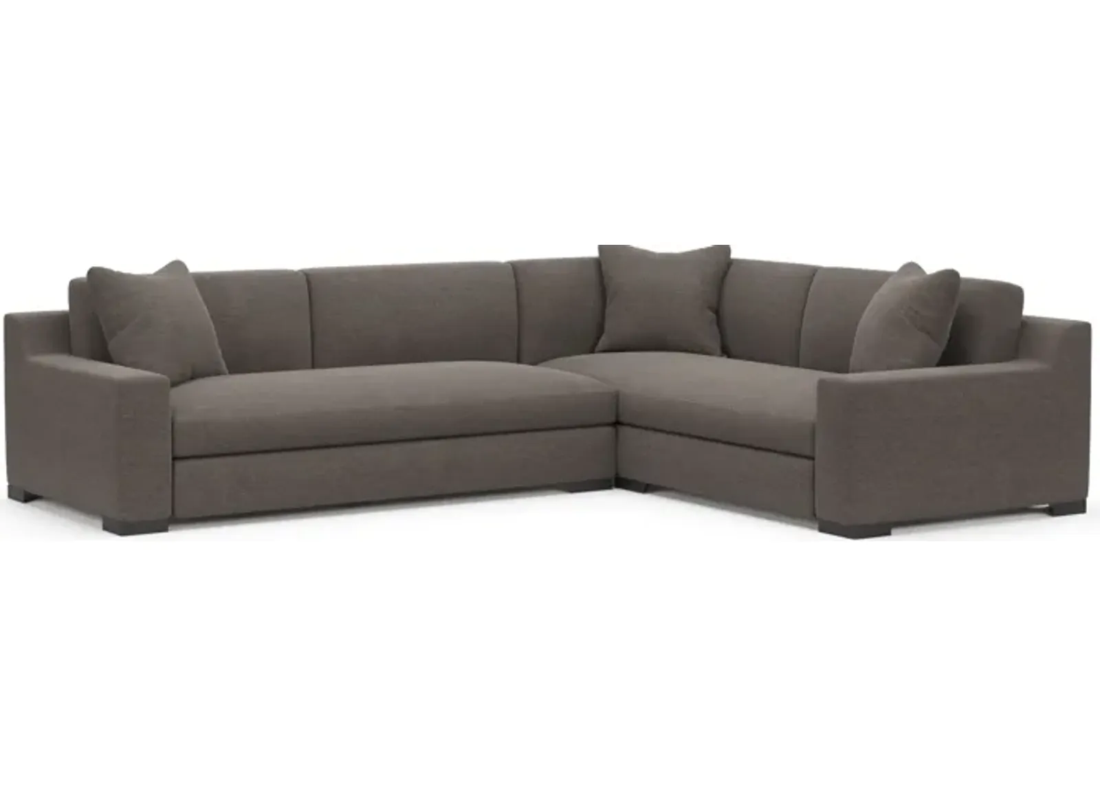 Ethan Foam Comfort Eco Performance 2-Piece Sectional - Presidio Steel