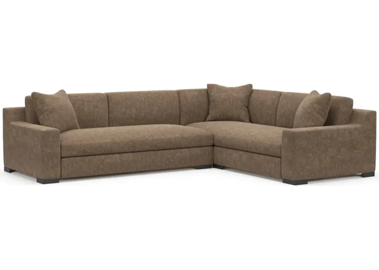 Ethan Foam Comfort Eco Performance 2-Piece Sectional - Argo Java