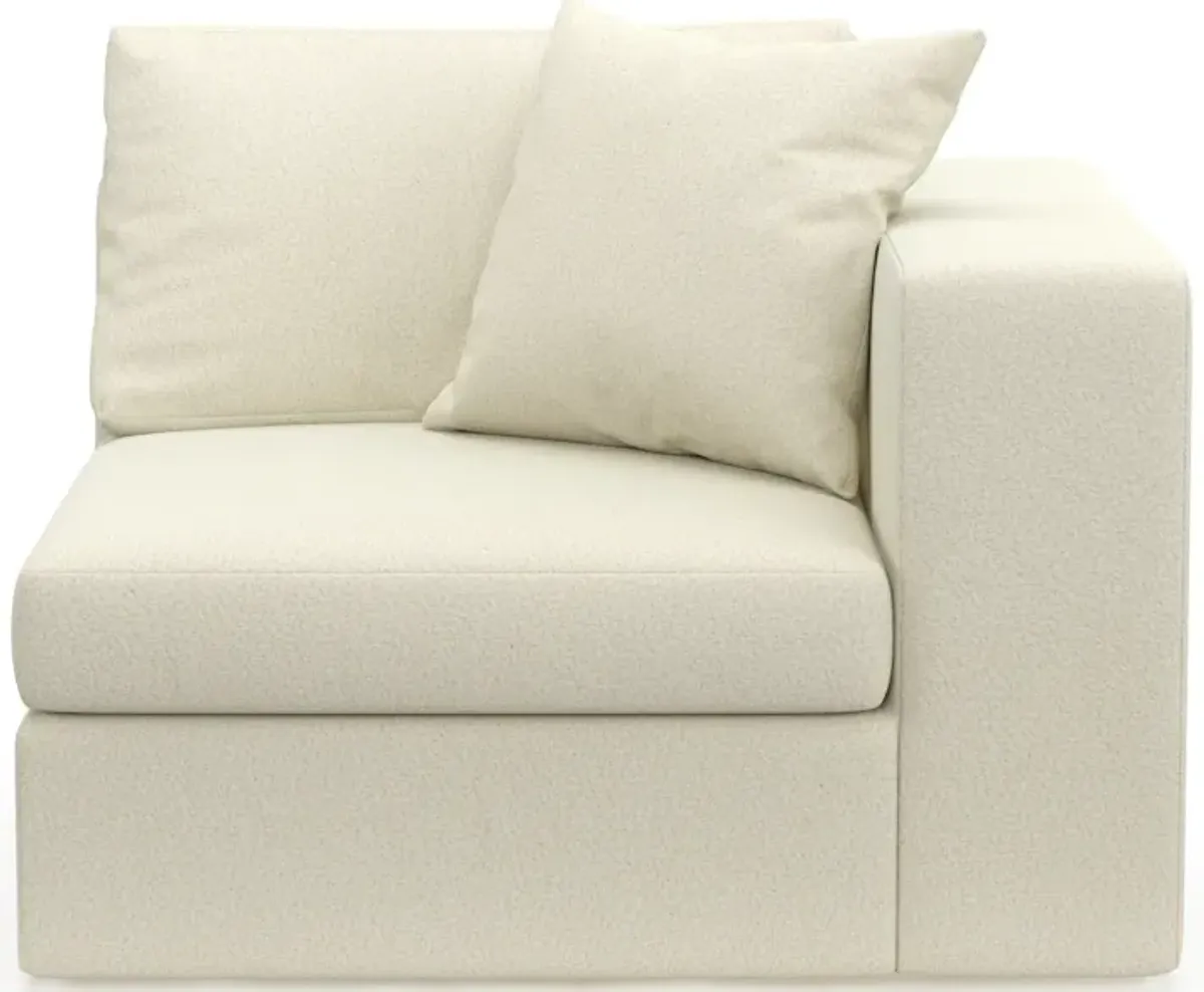 Collin Foam Comfort Eco Performance Fabric Right-Facing Chair - Fincher Ivory