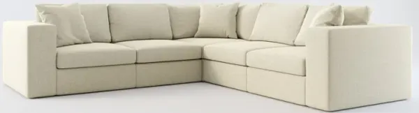Collin Foam Comfort Eco Performance Fabric 5-Piece Sectional - Broderick Charcoal