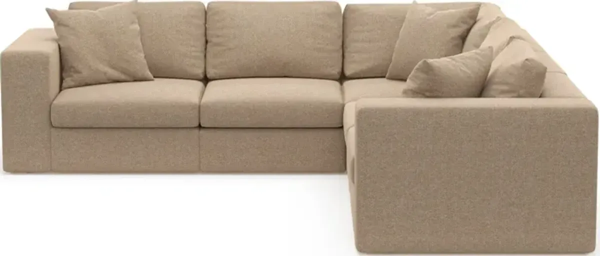 Collin Foam Comfort Eco Performance Fabric 5-Piece Sectional - Liv Wicker