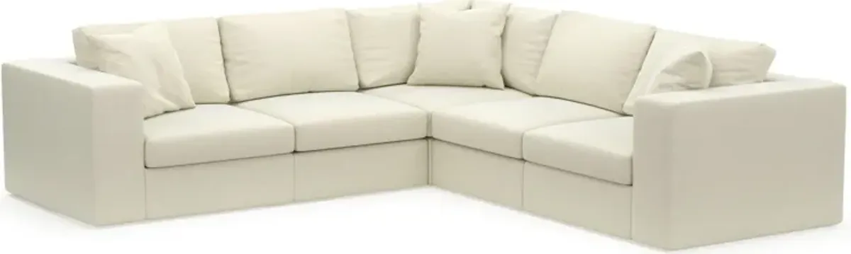 Collin Foam Comfort Eco Performance Fabric 5-Piece Sectional - Fincher Ivory