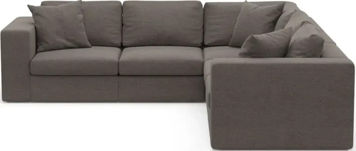 Collin Foam Comfort Eco Performance Fabric 5-Piece Sectional - Presidio Steel