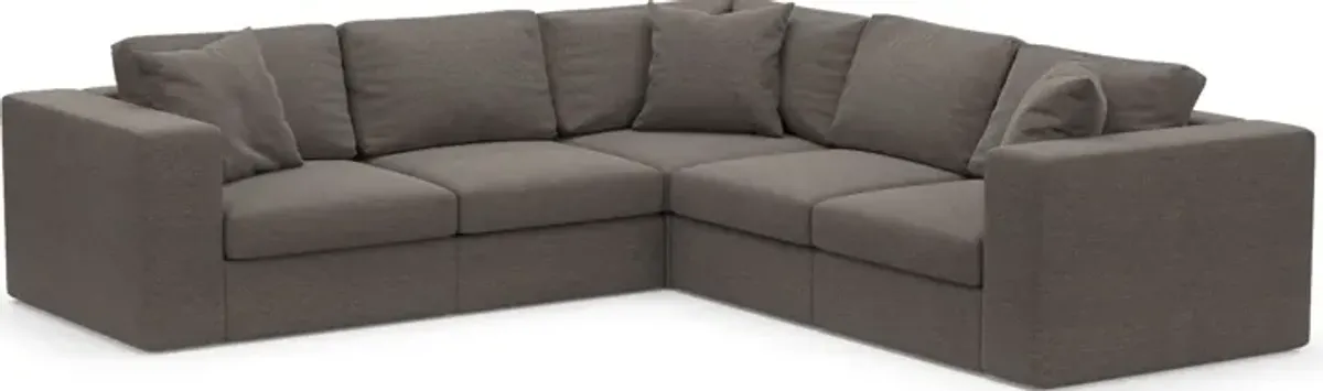 Collin Foam Comfort Eco Performance Fabric 5-Piece Sectional - Presidio Steel