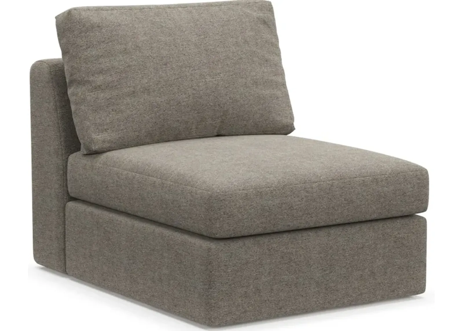 Collin Foam Comfort Eco Performance Fabric Armless Chair - Bridger Metal