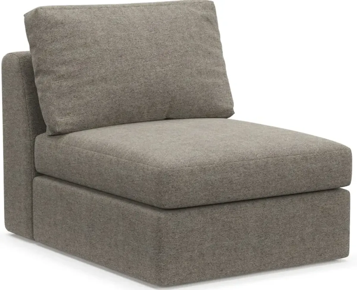 Collin Foam Comfort Eco Performance Fabric Armless Chair - Bridger Metal