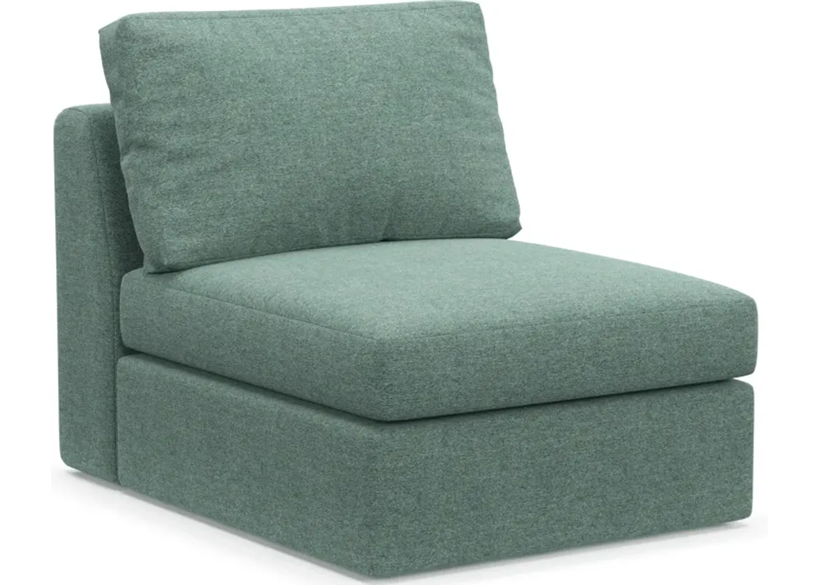 Collin Foam Comfort Eco Performance Fabric Armless Chair - Bridger Jade