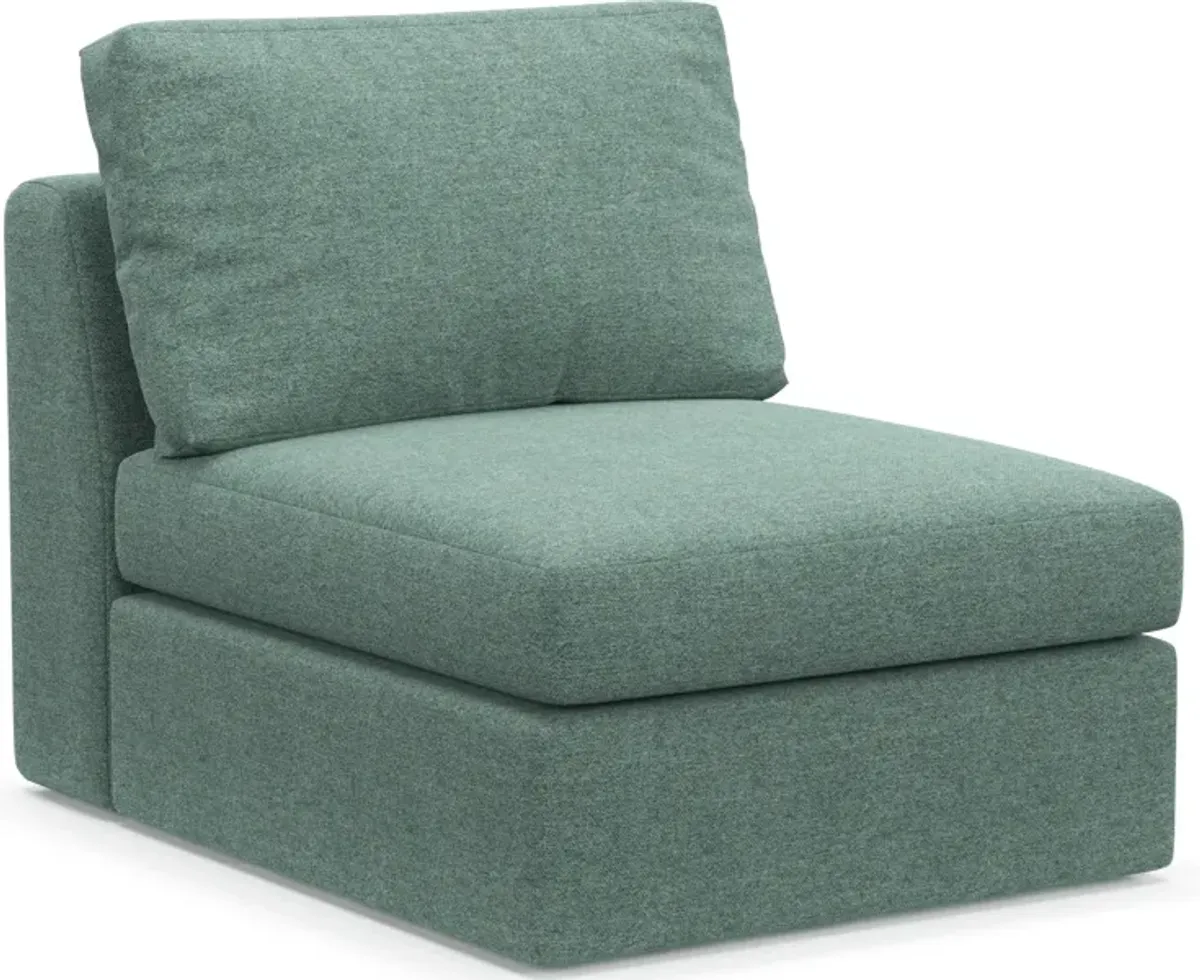 Collin Foam Comfort Eco Performance Fabric Armless Chair - Bridger Jade