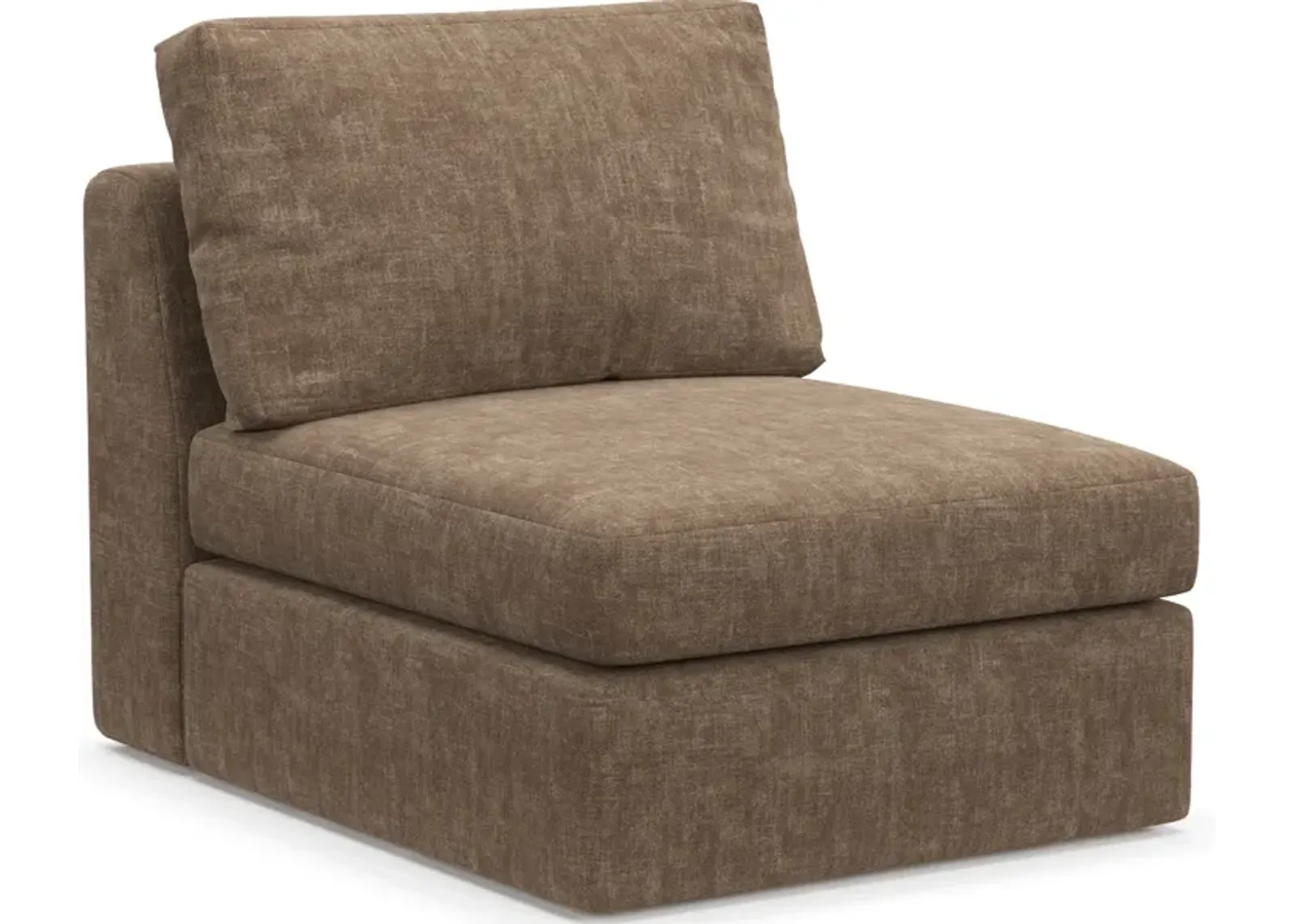 Collin Foam Comfort Eco Performance Fabric Armless Chair - Argo Java