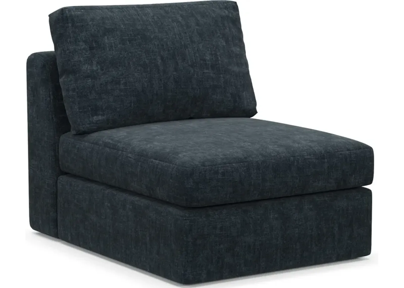 Collin Foam Comfort Eco Performance Fabric Armless Chair - Argo Navy