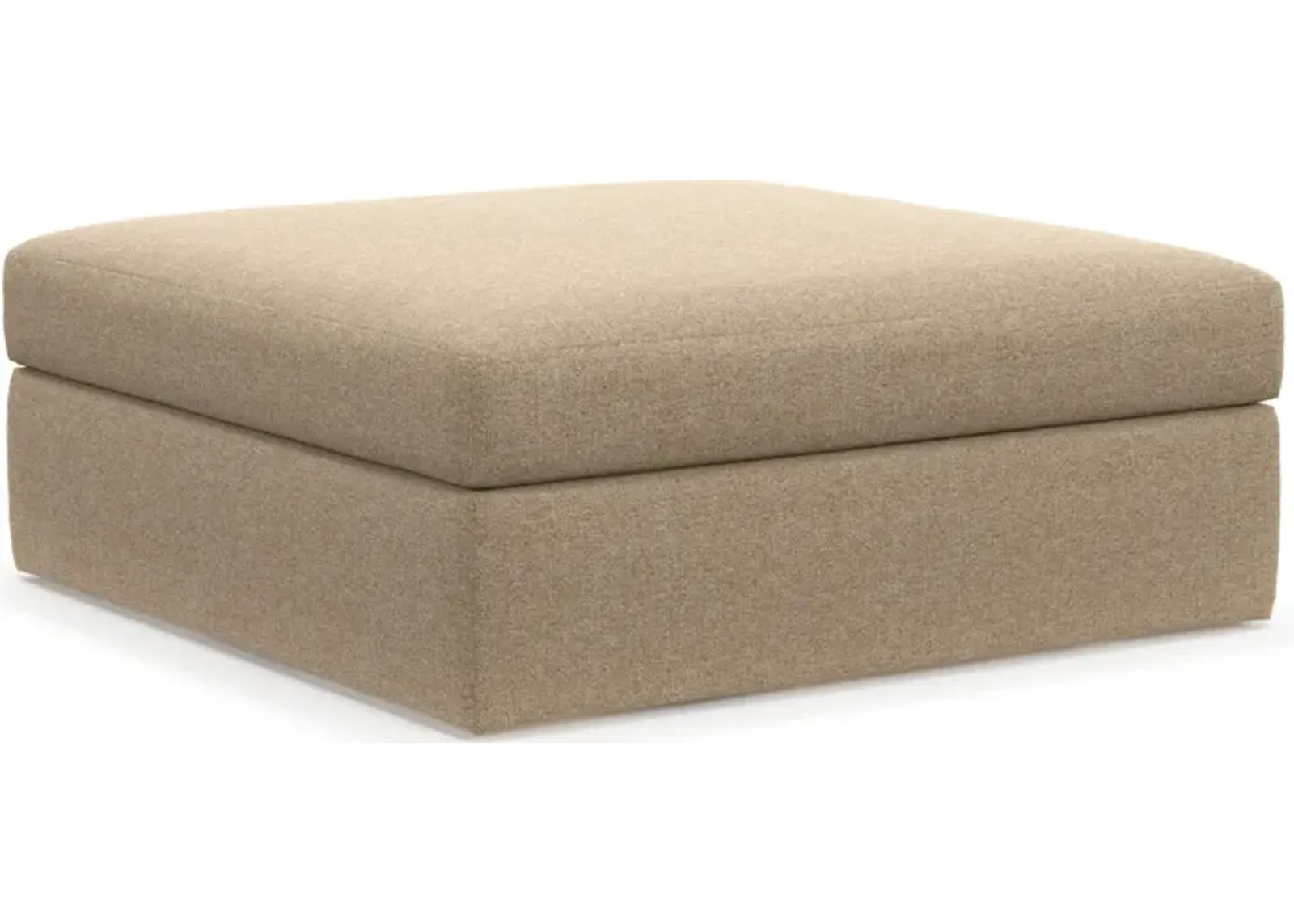 Collin Hybrid Comfort Eco Performance Fabric Ottoman - Liv Wicker