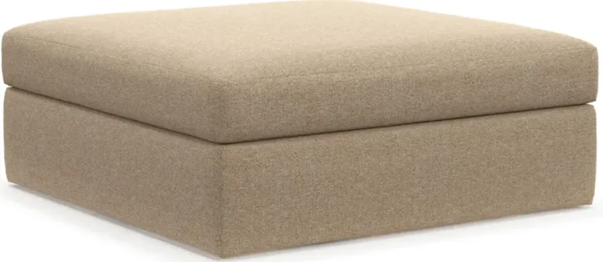 Collin Hybrid Comfort Eco Performance Fabric Ottoman - Liv Wicker