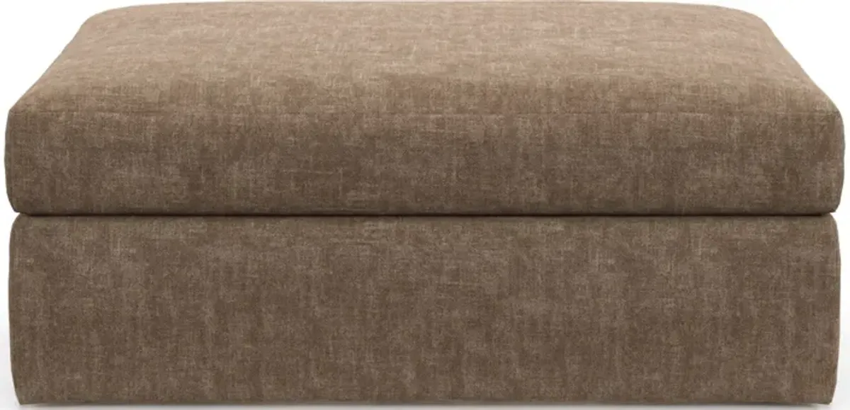 Collin Hybrid Comfort Eco Performance Fabric Ottoman - Argo Java