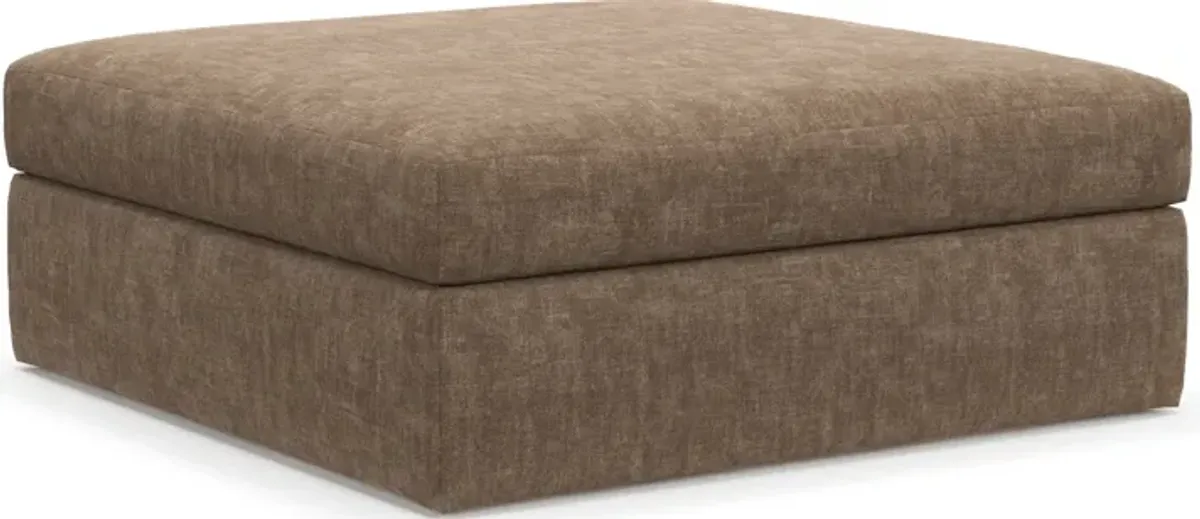 Collin Hybrid Comfort Eco Performance Fabric Ottoman - Argo Java