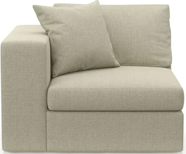 Collin Foam Comfort Eco Performance Fabric Left-Facing Chair - Broderick Charcoal