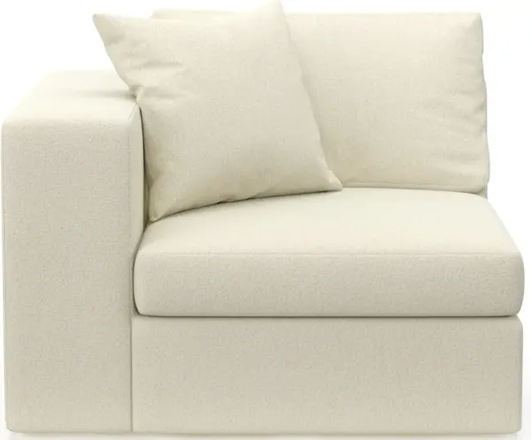 Collin Foam Comfort Eco Performance Fabric Left-Facing Chair - Fincher Ivory