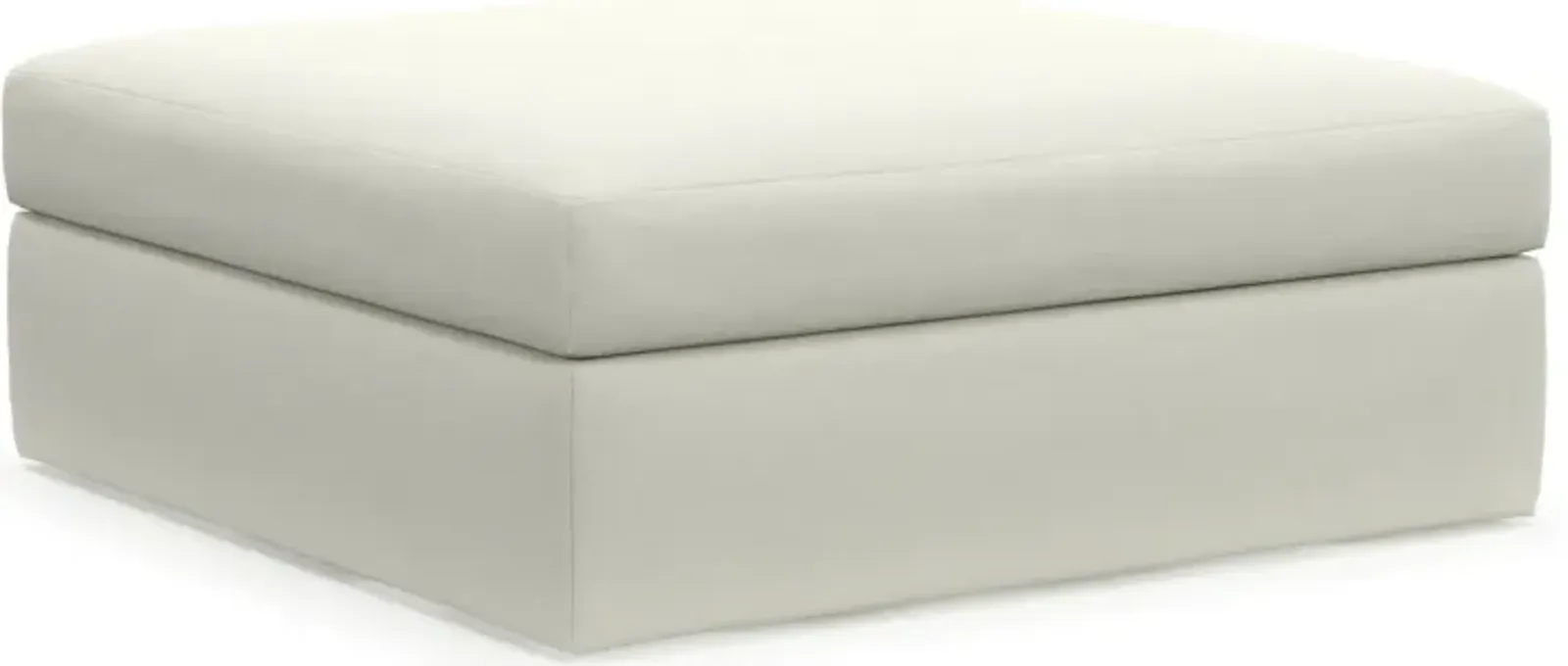 Collin Foam Comfort Eco Performance Fabric Ottoman - Liv Arctic