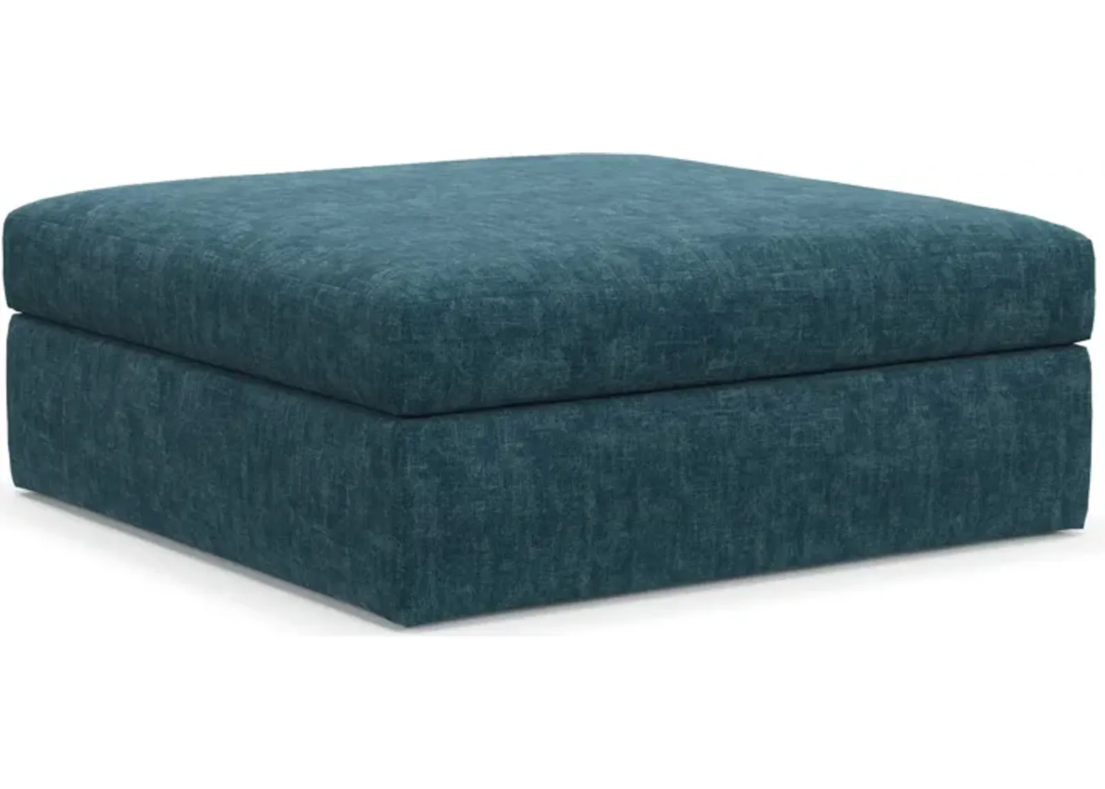 Collin Foam Comfort Eco Performance Fabric Ottoman - Argo Tropic