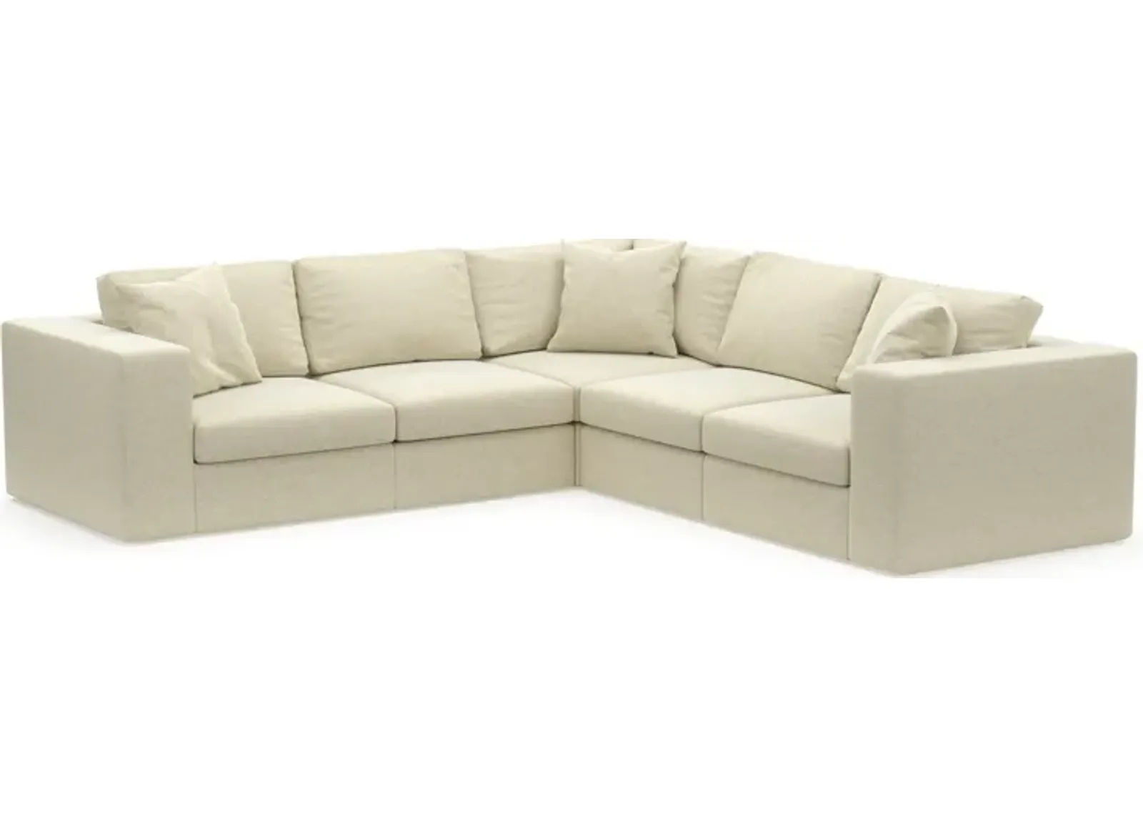 Collin Hybrid Comfort Eco Performance Fabric 5-Piece Sectional - Bridger Shell