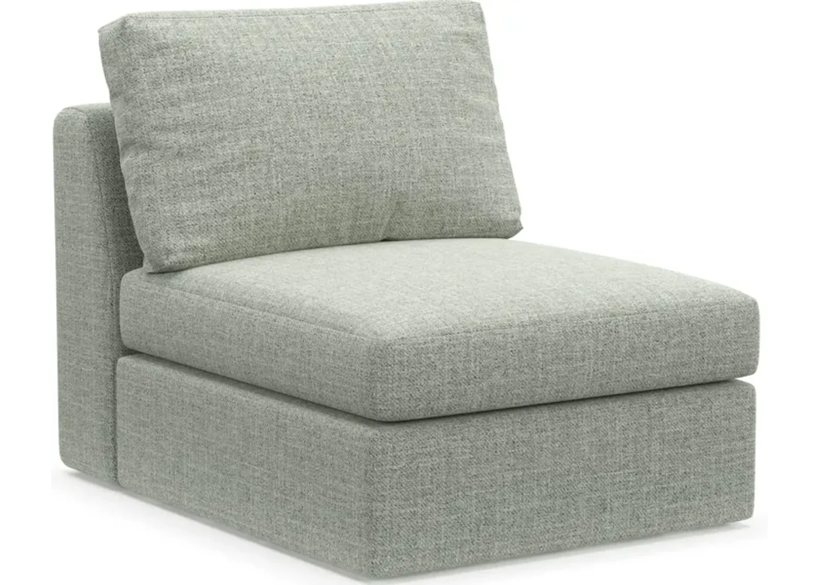 Collin Hybrid Comfort Eco Performance Fabric Armless Chair - Broderick Sea Glass