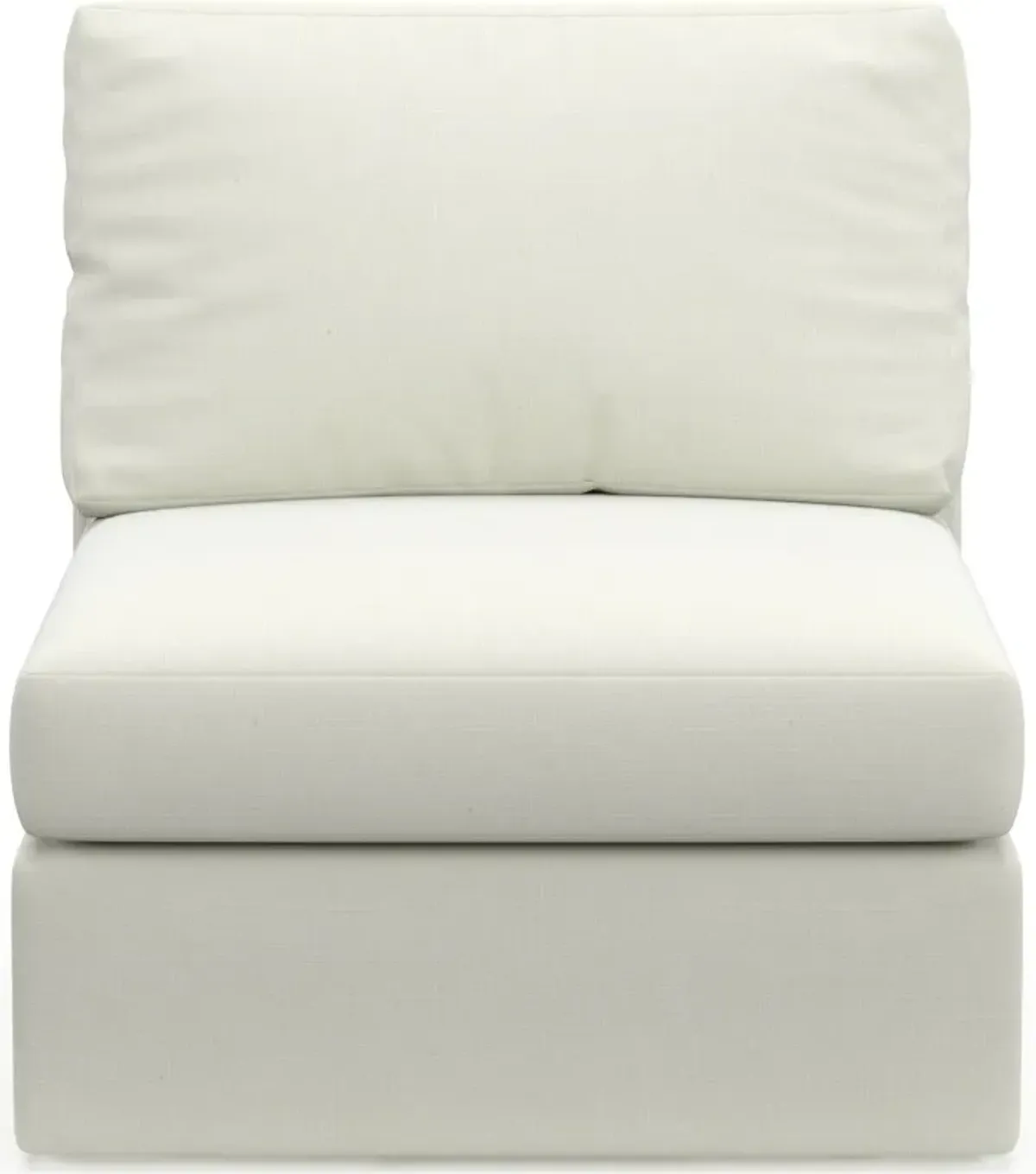 Collin Hybrid Comfort Eco Performance Fabric Armless Chair - Liv Arctic