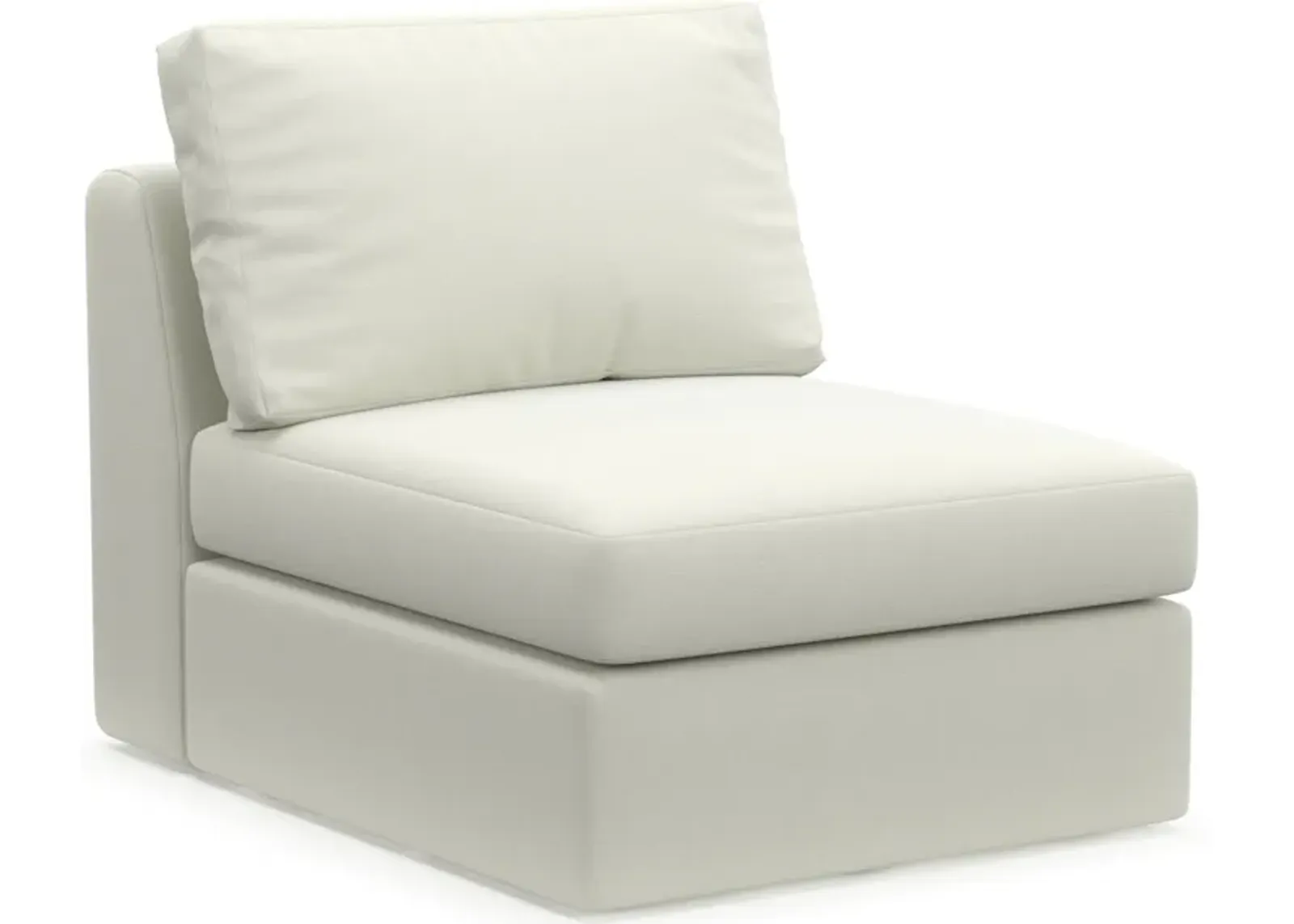 Collin Hybrid Comfort Eco Performance Fabric Armless Chair - Liv Arctic