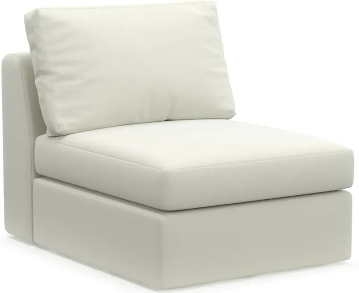 Collin Hybrid Comfort Eco Performance Fabric Armless Chair - Liv Arctic