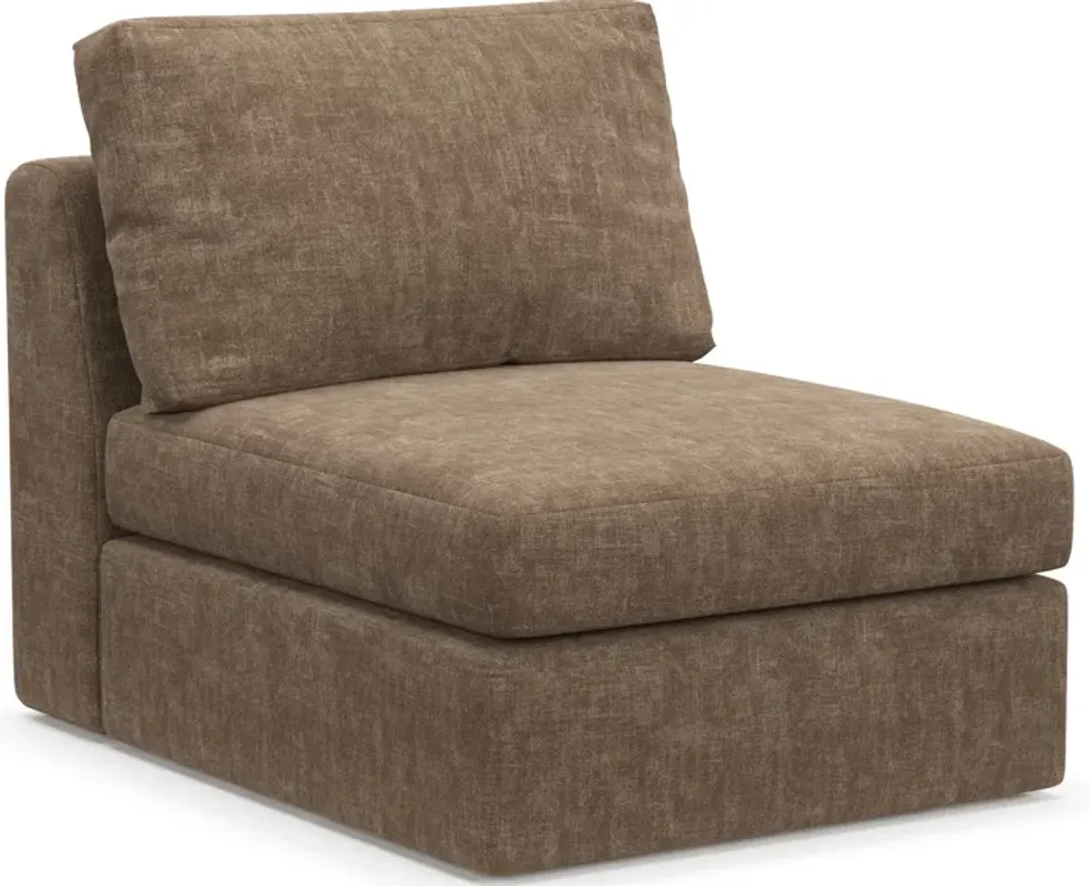 Collin Hybrid Comfort Eco Performance Fabric Armless Chair - Argo Java