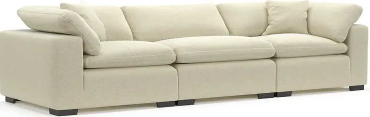 Plush Feathered Comfort Eco Performance Fabric 3-Piece Sofa - Bridger Shell