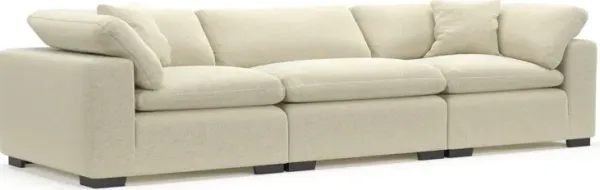 Plush Feathered Comfort Eco Performance Fabric 3-Piece Sofa - Bridger Shell