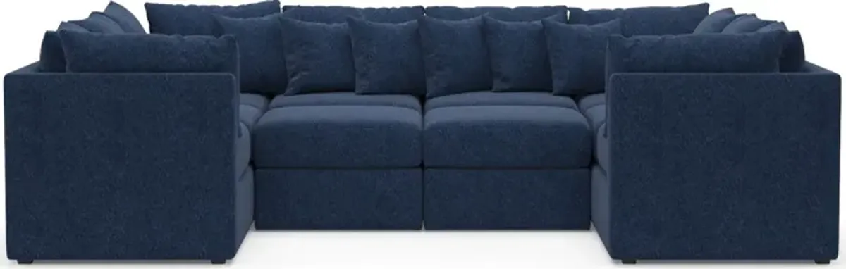 Nest 5-Piece Pit Hybrid Comfort Sectional - Oslo Navy