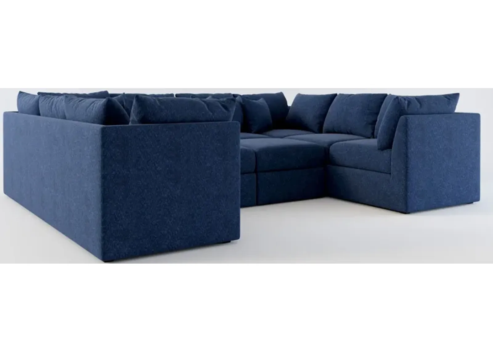 Nest 5-Piece Pit Hybrid Comfort Sectional - Oslo Navy